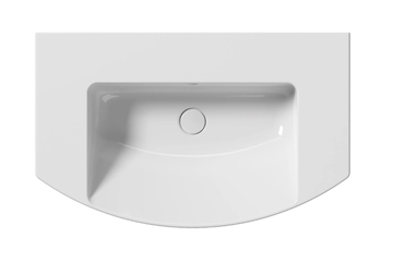 NORM 80X50 - Single ceramic washbasin with towel rail by GSI ceramica - view 3